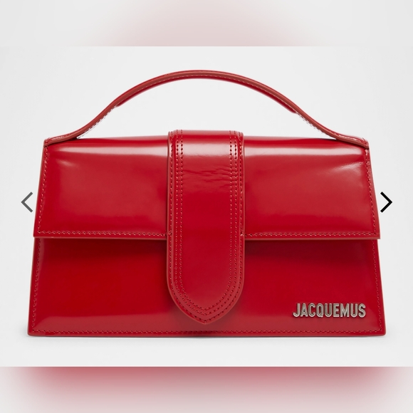 Jacquemus Red Crossbody Bag with Structured Design With COA - Picture 1 of 9